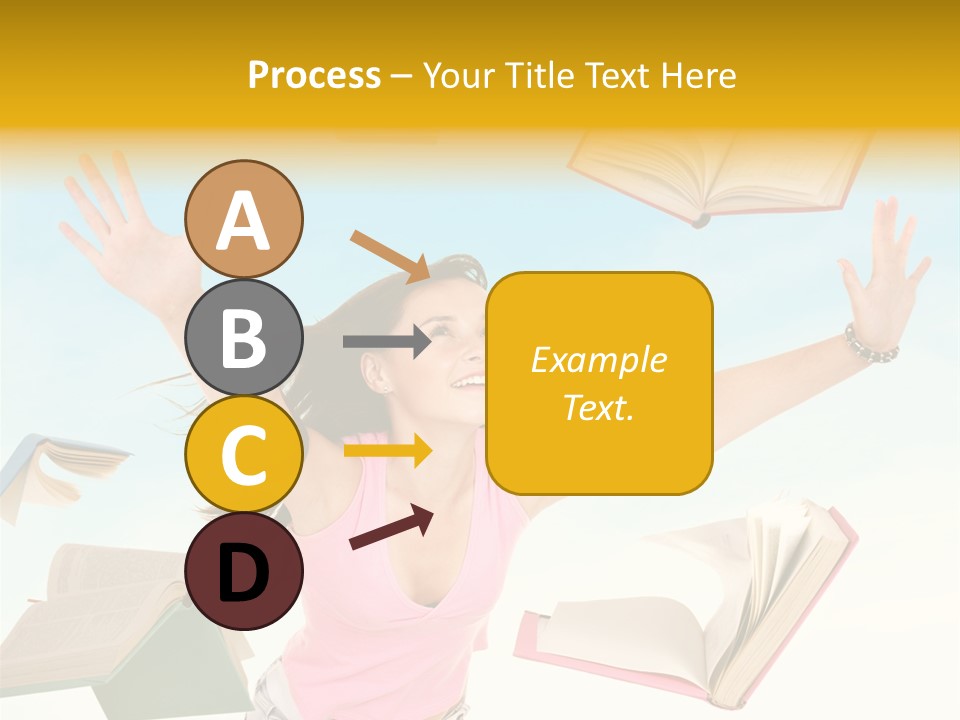 Studying Smiling Study PowerPoint Template