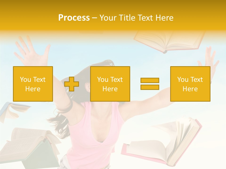 Studying Smiling Study PowerPoint Template