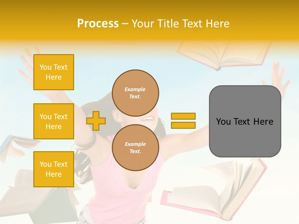 Studying Smiling Study PowerPoint Template