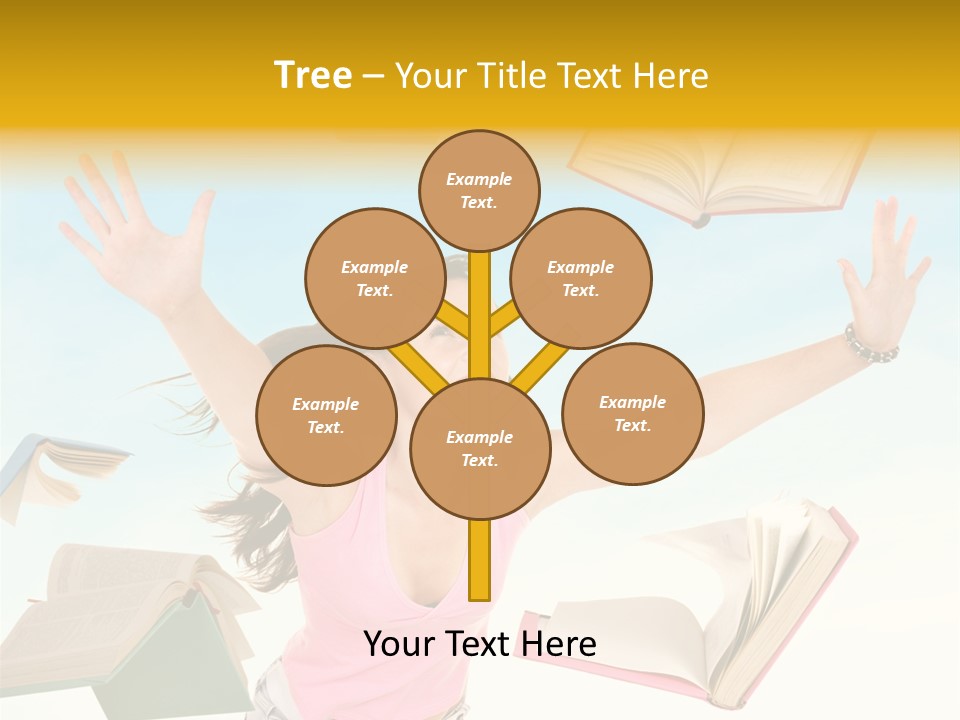 Studying Smiling Study PowerPoint Template
