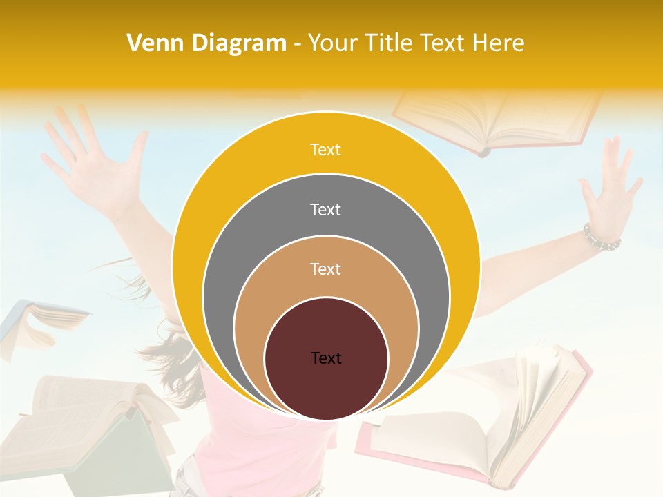 Studying Smiling Study PowerPoint Template