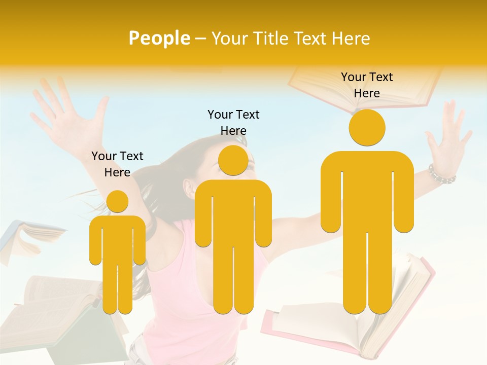 Studying Smiling Study PowerPoint Template