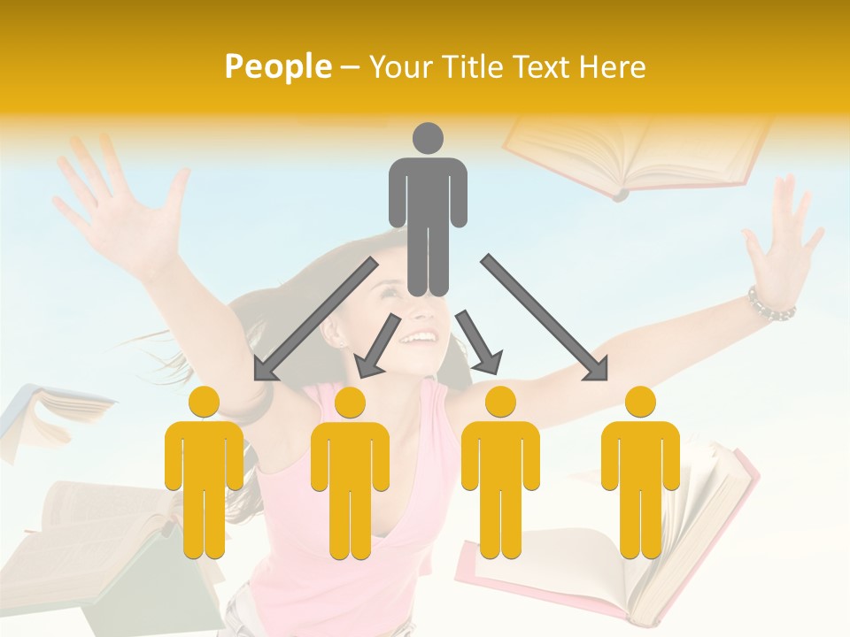 Studying Smiling Study PowerPoint Template