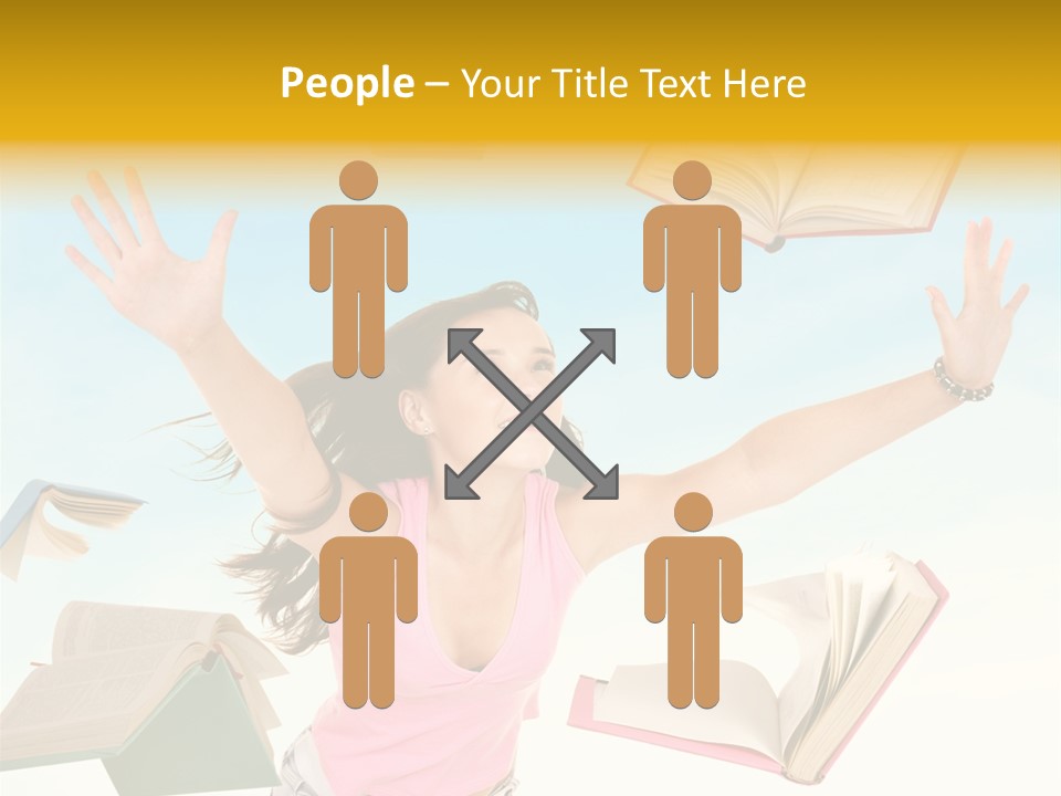 Studying Smiling Study PowerPoint Template