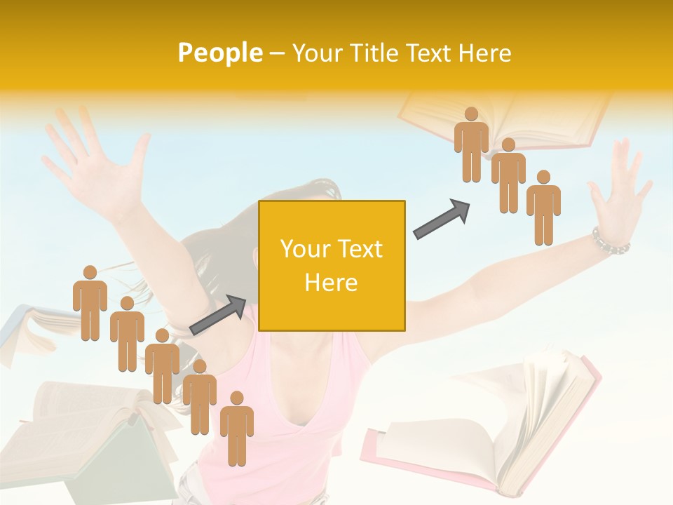 Studying Smiling Study PowerPoint Template