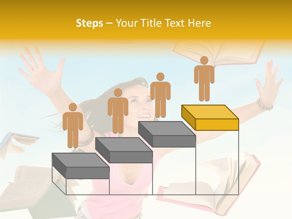 Studying Smiling Study PowerPoint Template