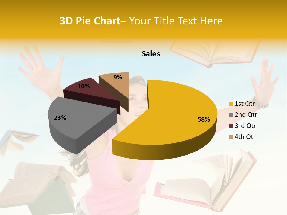 Studying Smiling Study PowerPoint Template