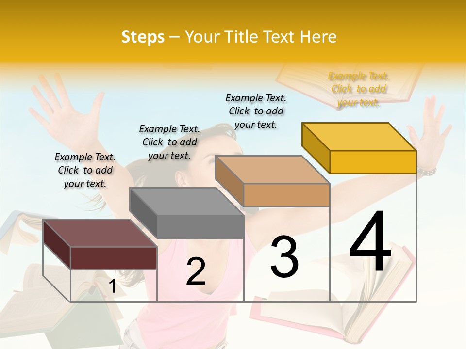 Studying Smiling Study PowerPoint Template