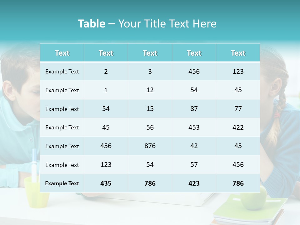 Technology Gathered Schoolchildren PowerPoint Template