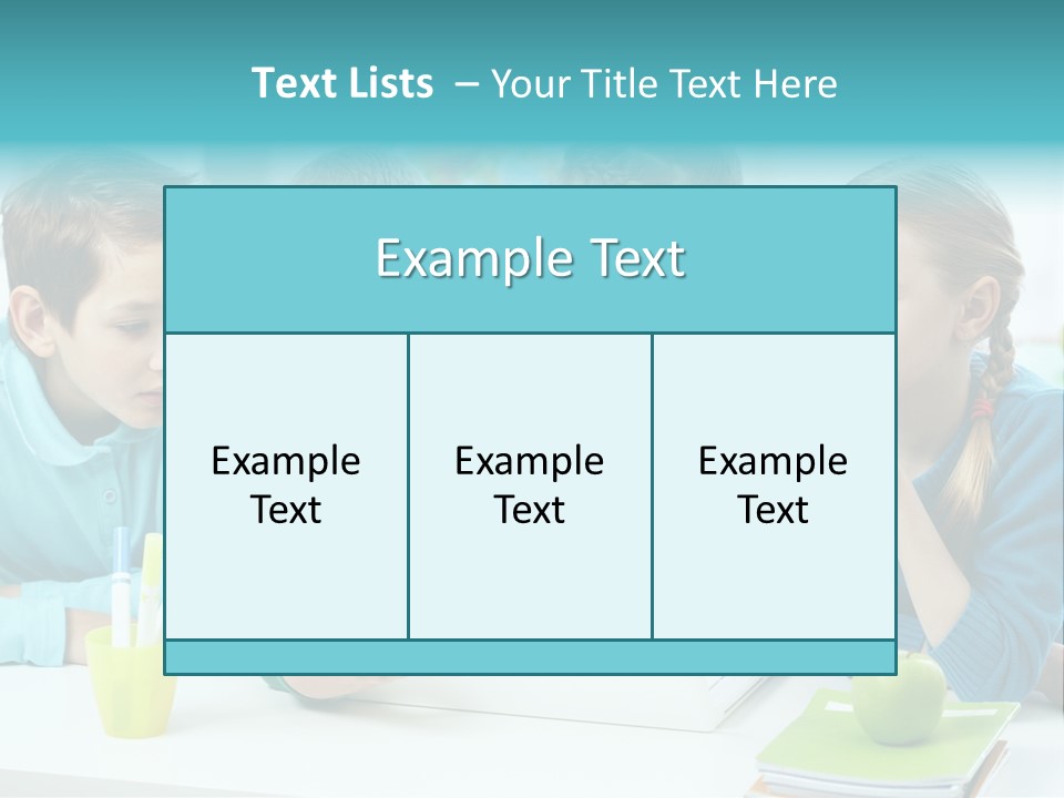 Technology Gathered Schoolchildren PowerPoint Template