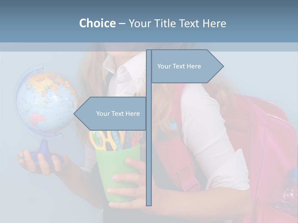 Hand Education Uniform PowerPoint Template