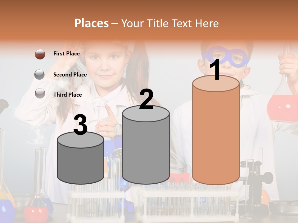 Analyzing Learning Schoolgirl PowerPoint Template