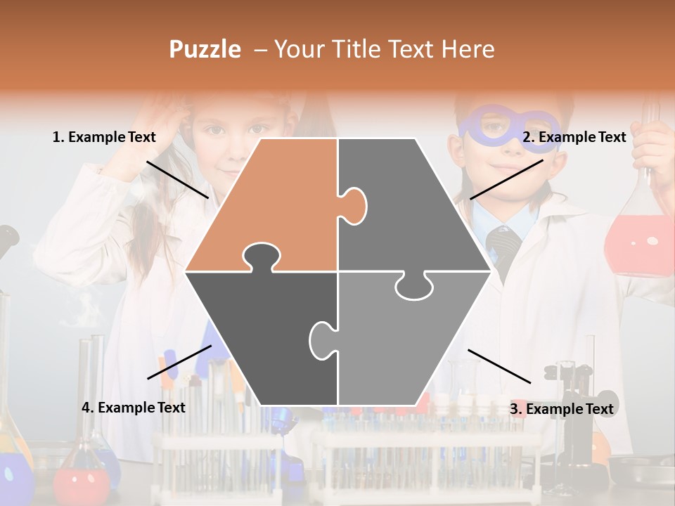 Analyzing Learning Schoolgirl PowerPoint Template