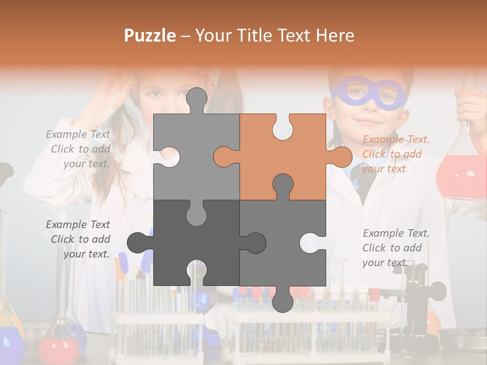 Analyzing Learning Schoolgirl PowerPoint Template