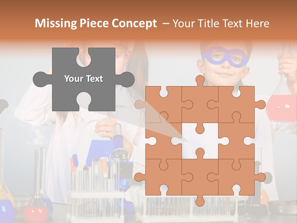 Analyzing Learning Schoolgirl PowerPoint Template