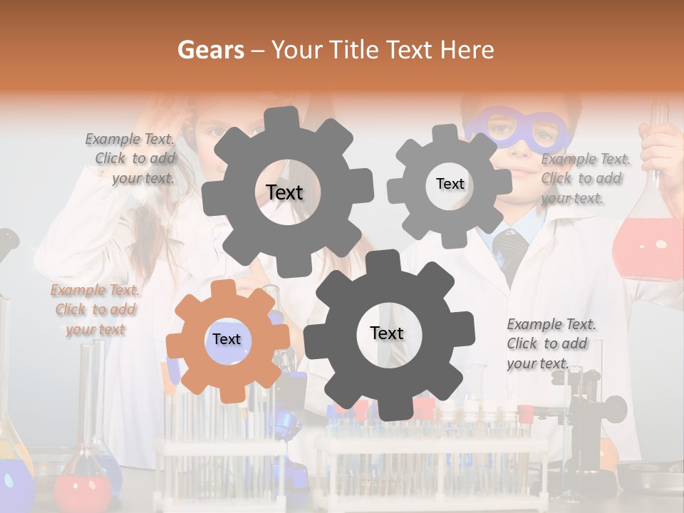 Analyzing Learning Schoolgirl PowerPoint Template