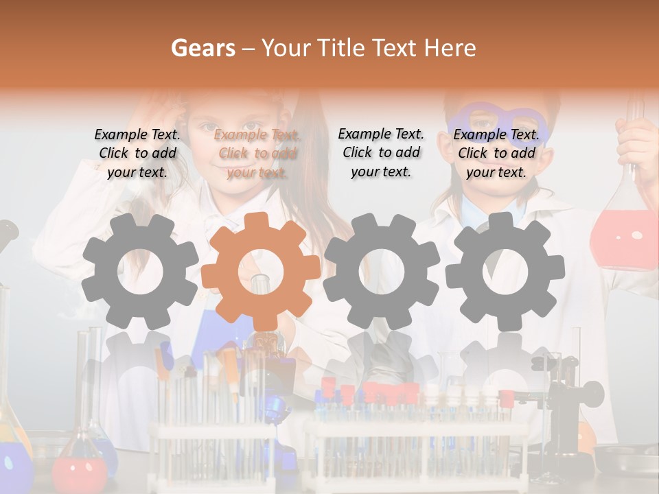 Analyzing Learning Schoolgirl PowerPoint Template