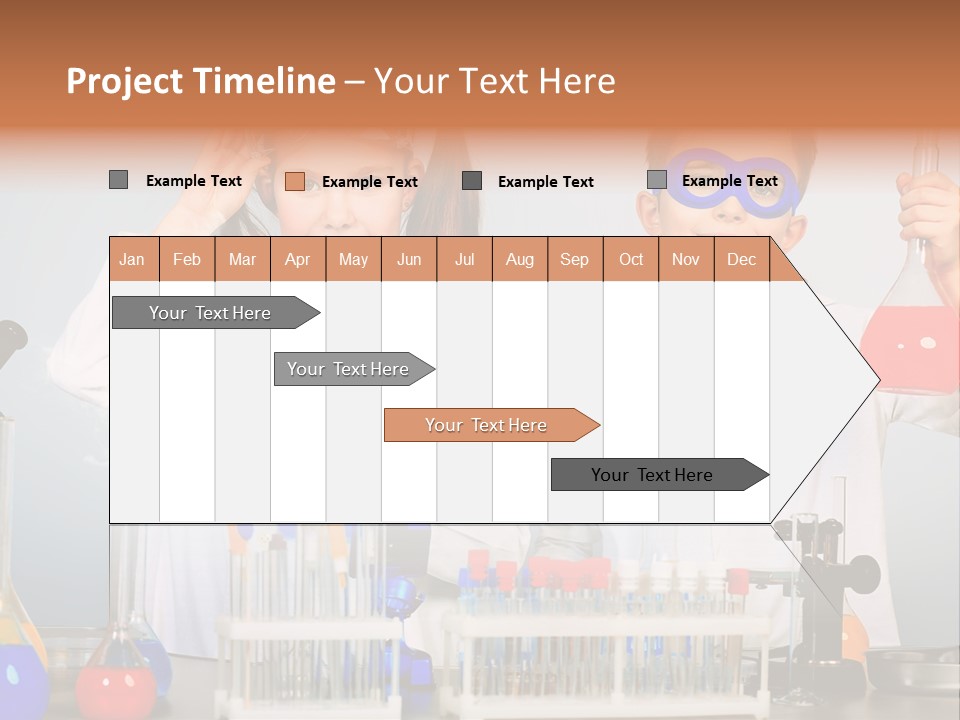 Analyzing Learning Schoolgirl PowerPoint Template