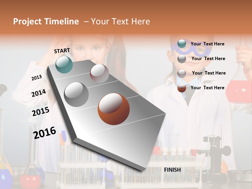 Analyzing Learning Schoolgirl PowerPoint Template