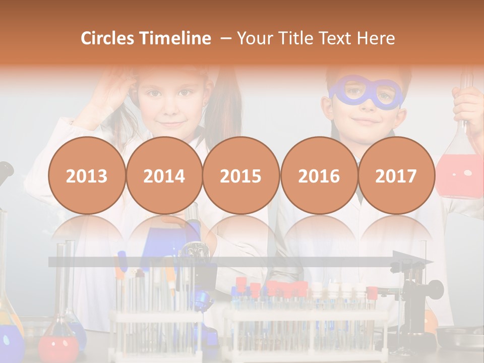 Analyzing Learning Schoolgirl PowerPoint Template