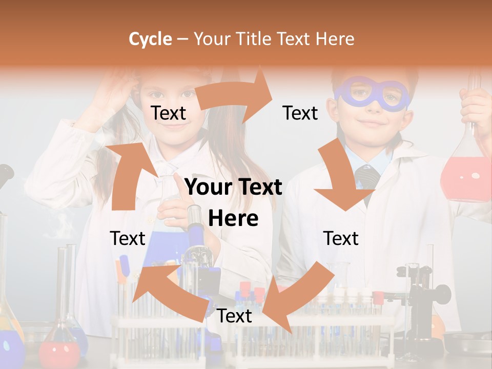 Analyzing Learning Schoolgirl PowerPoint Template