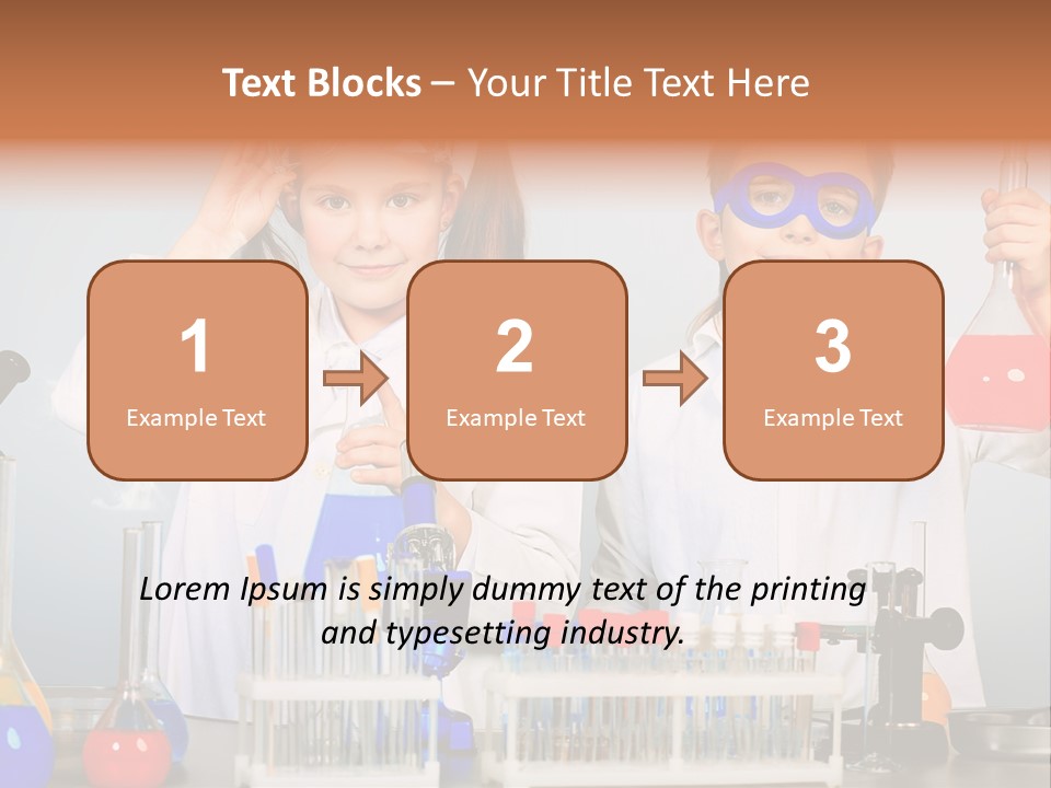 Analyzing Learning Schoolgirl PowerPoint Template