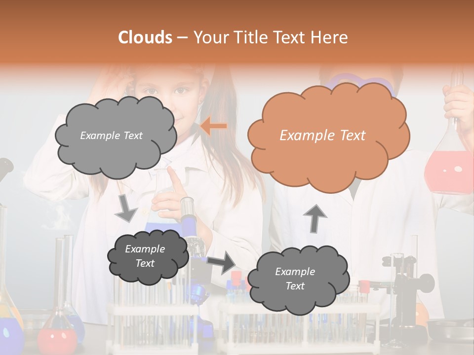 Analyzing Learning Schoolgirl PowerPoint Template