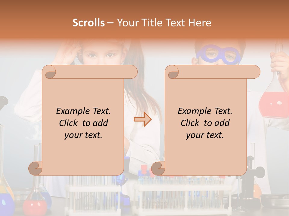 Analyzing Learning Schoolgirl PowerPoint Template