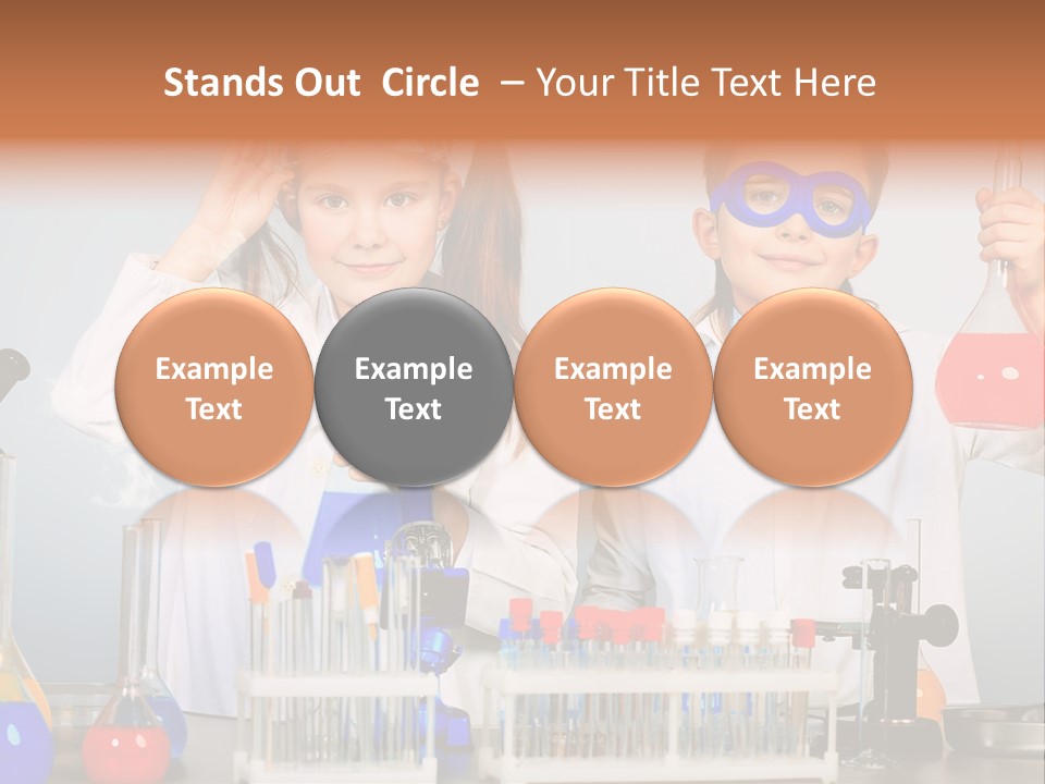 Analyzing Learning Schoolgirl PowerPoint Template