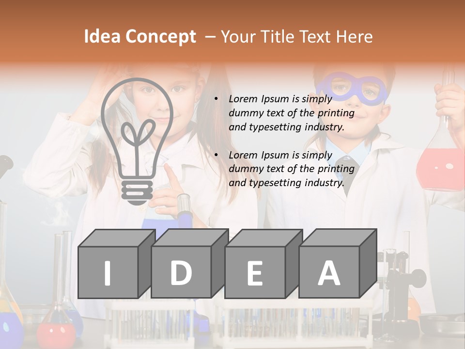 Analyzing Learning Schoolgirl PowerPoint Template