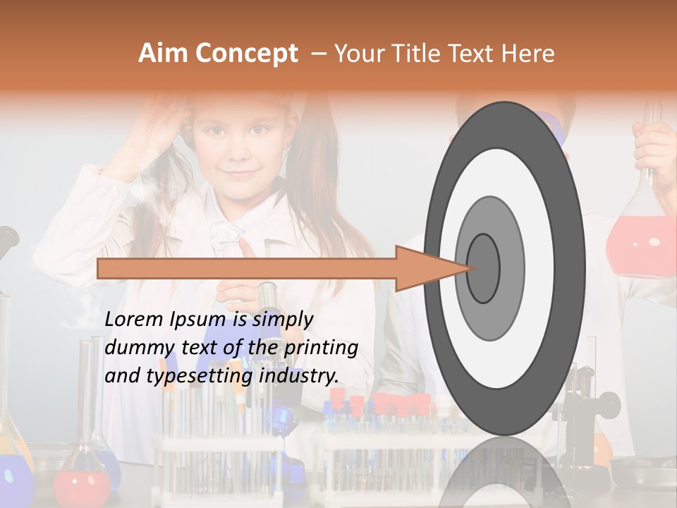 Analyzing Learning Schoolgirl PowerPoint Template