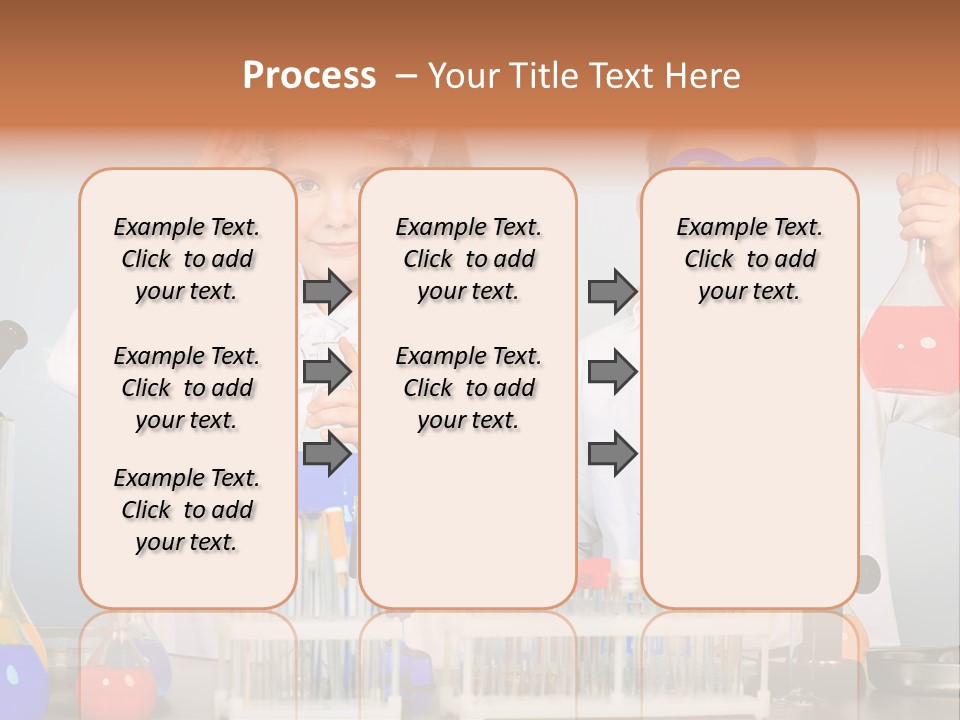 Analyzing Learning Schoolgirl PowerPoint Template