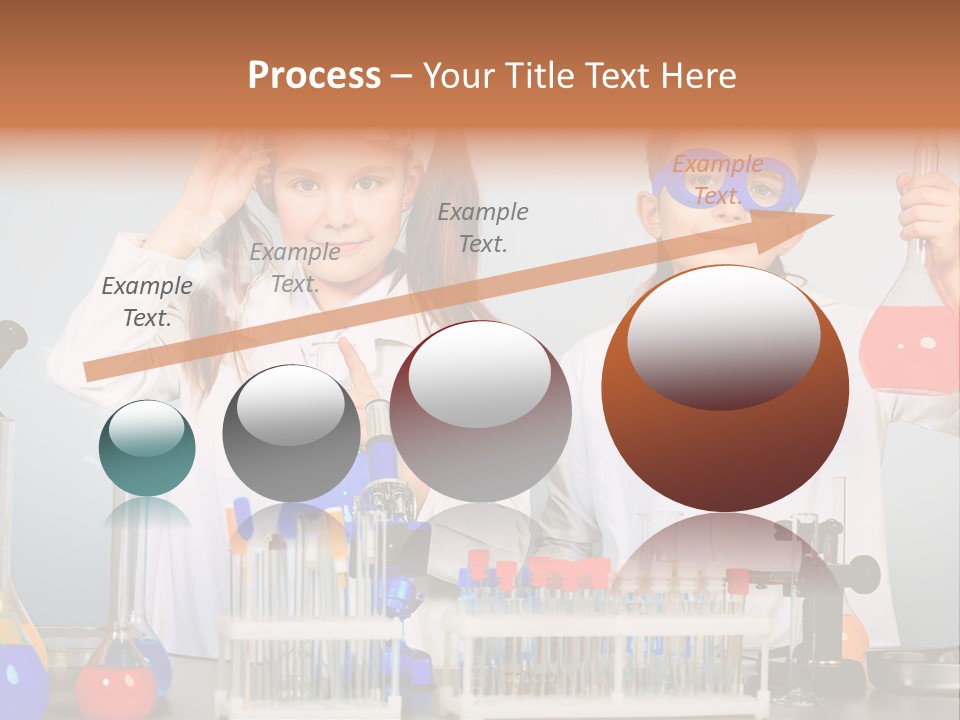 Analyzing Learning Schoolgirl PowerPoint Template