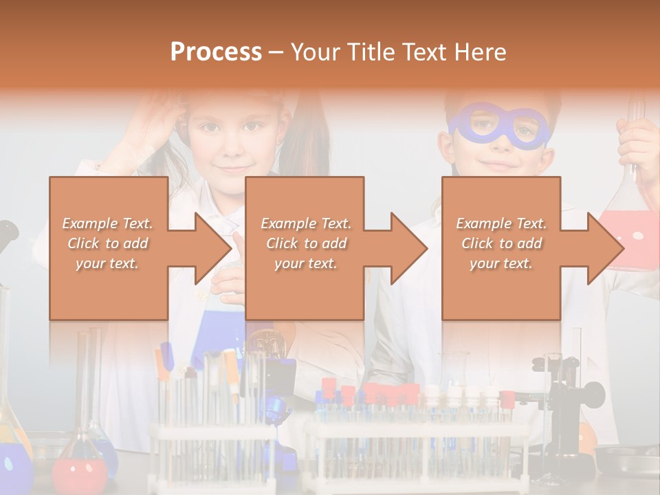 Analyzing Learning Schoolgirl PowerPoint Template