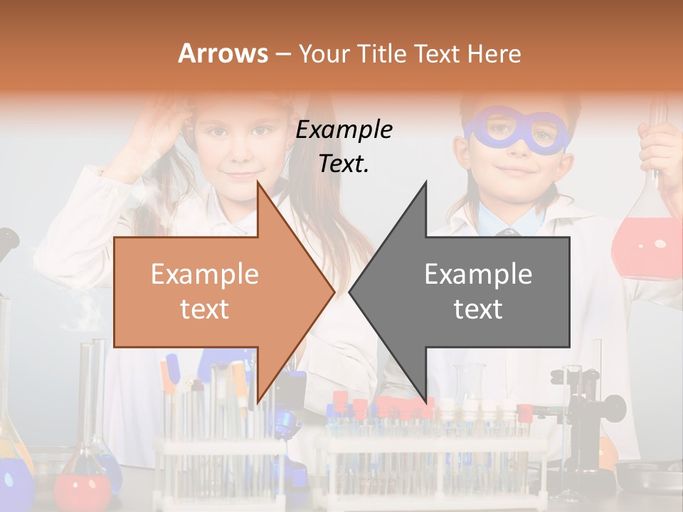 Analyzing Learning Schoolgirl PowerPoint Template