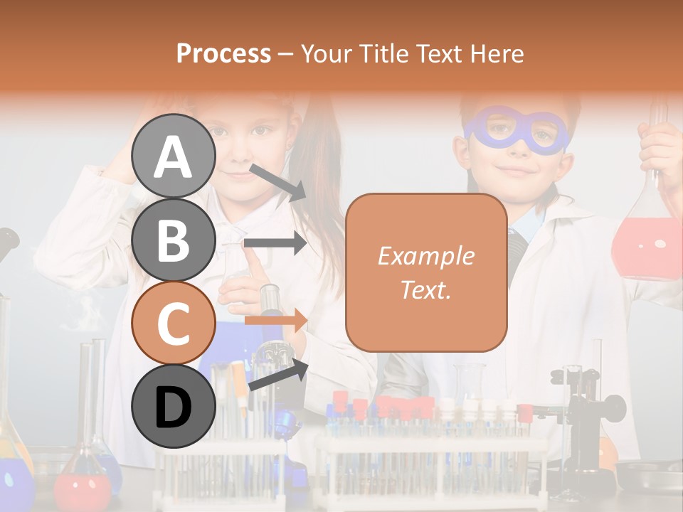 Analyzing Learning Schoolgirl PowerPoint Template