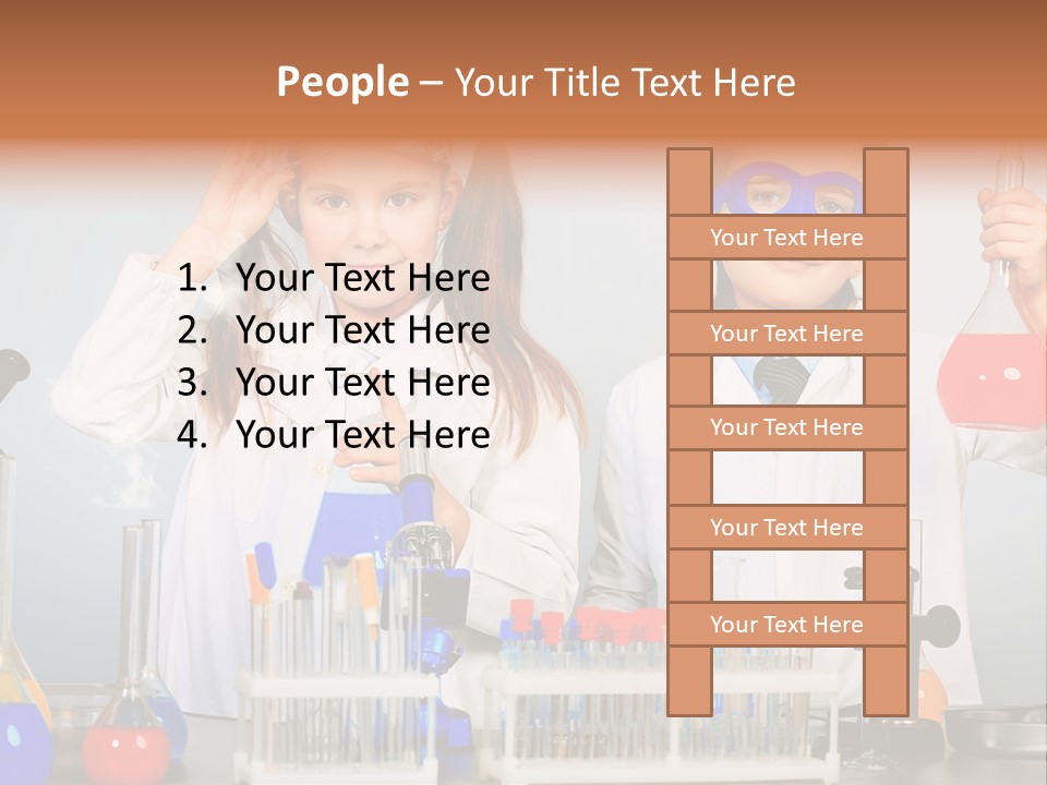 Analyzing Learning Schoolgirl PowerPoint Template