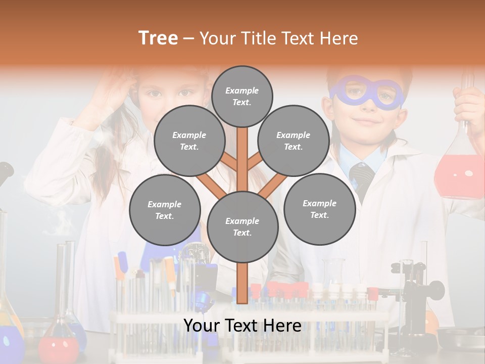 Analyzing Learning Schoolgirl PowerPoint Template