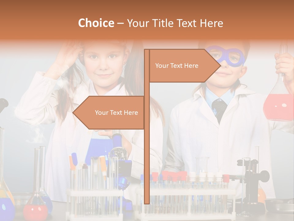 Analyzing Learning Schoolgirl PowerPoint Template