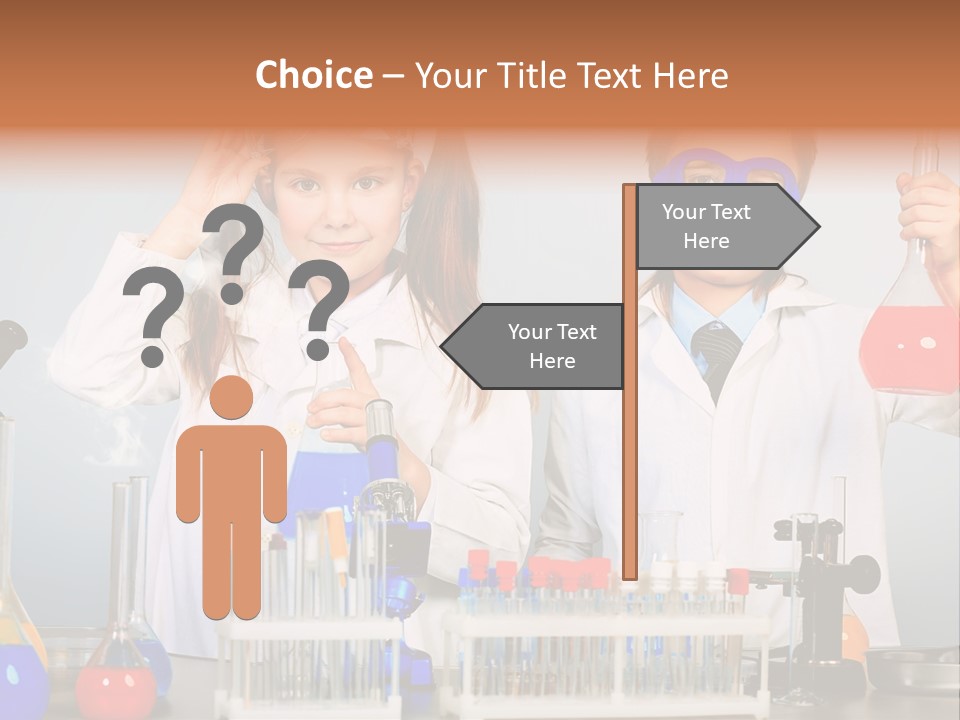 Analyzing Learning Schoolgirl PowerPoint Template