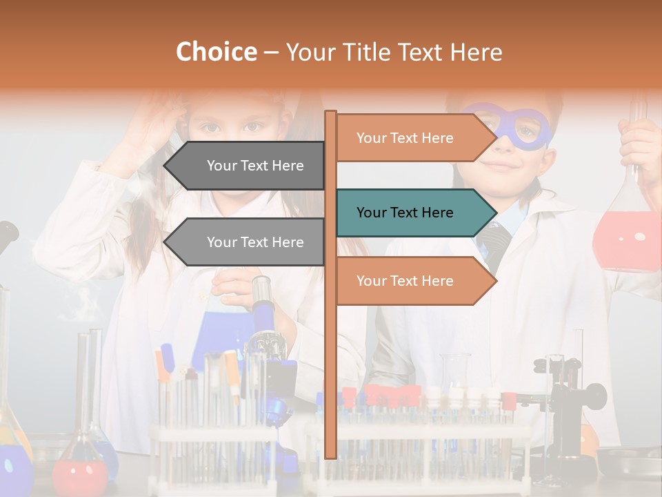 Analyzing Learning Schoolgirl PowerPoint Template