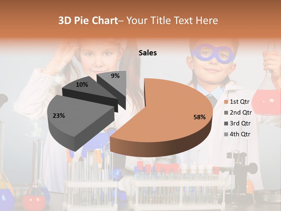 Analyzing Learning Schoolgirl PowerPoint Template