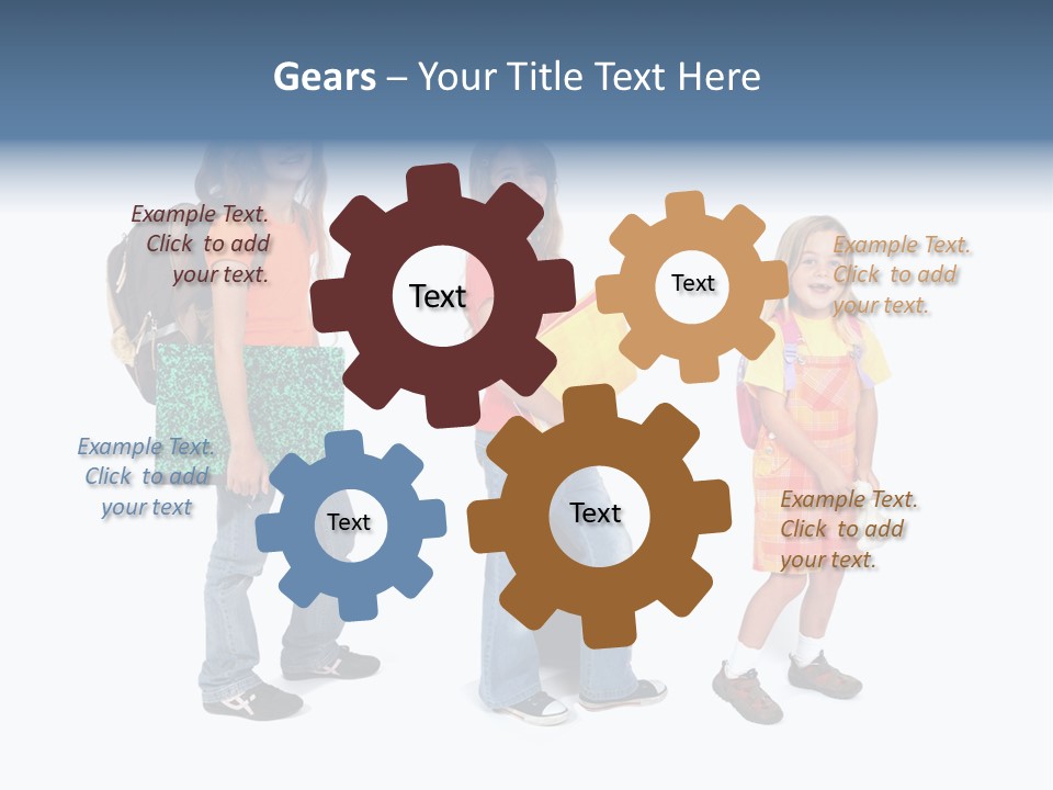 Dos Scolaire Ecole PowerPoint Template