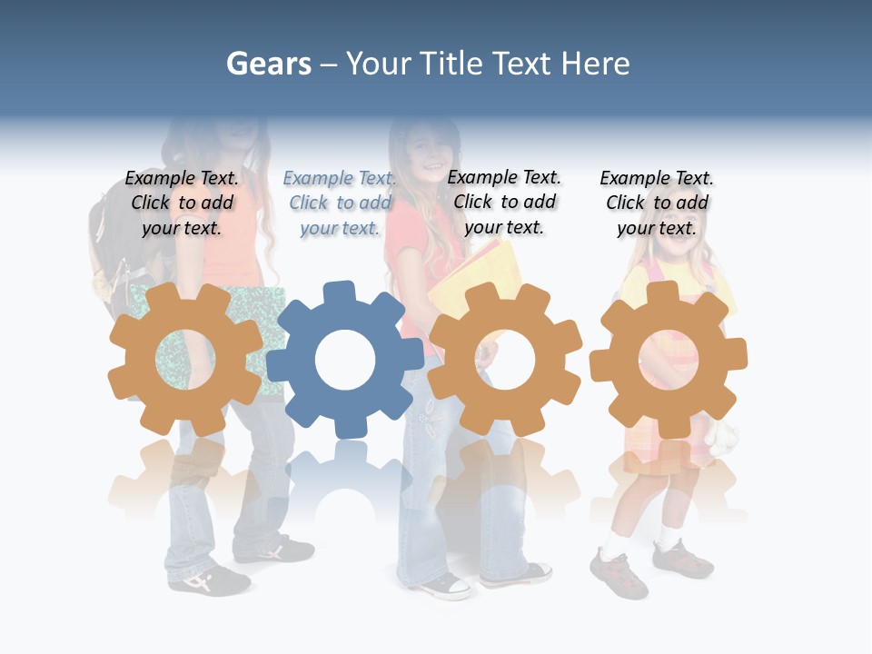 Dos Scolaire Ecole PowerPoint Template