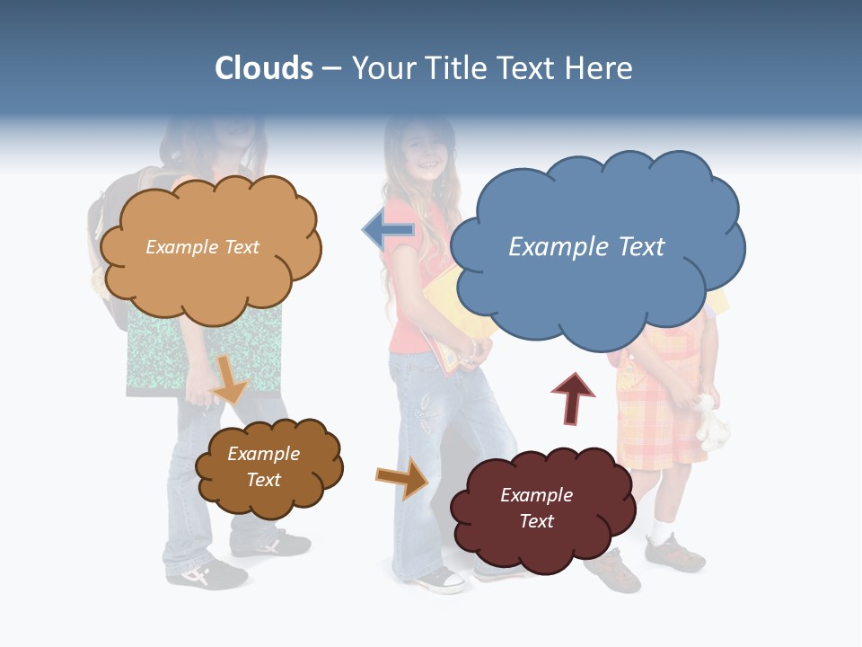 Dos Scolaire Ecole PowerPoint Template