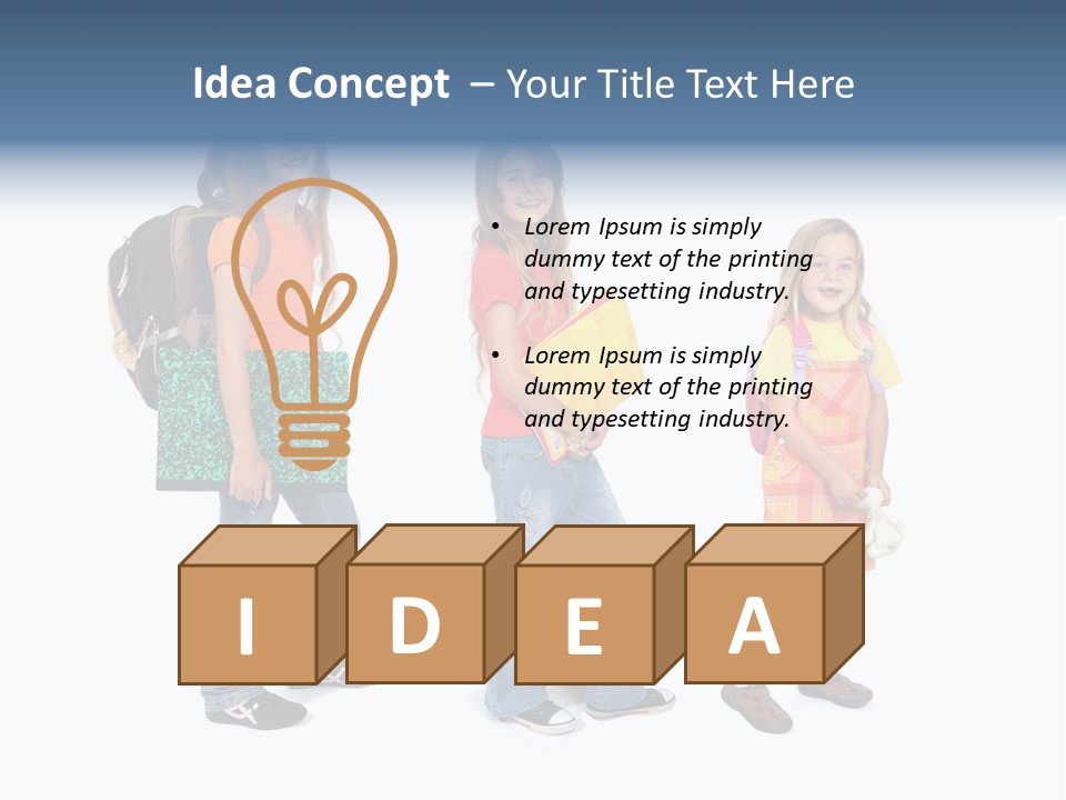 Dos Scolaire Ecole PowerPoint Template