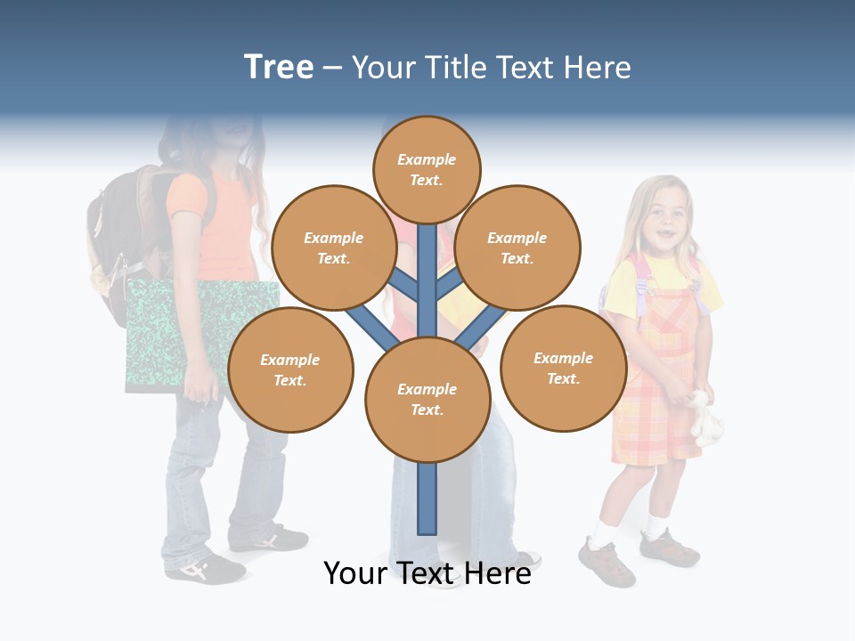 Dos Scolaire Ecole PowerPoint Template