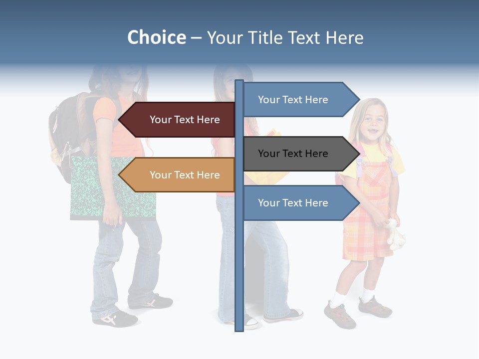 Dos Scolaire Ecole PowerPoint Template