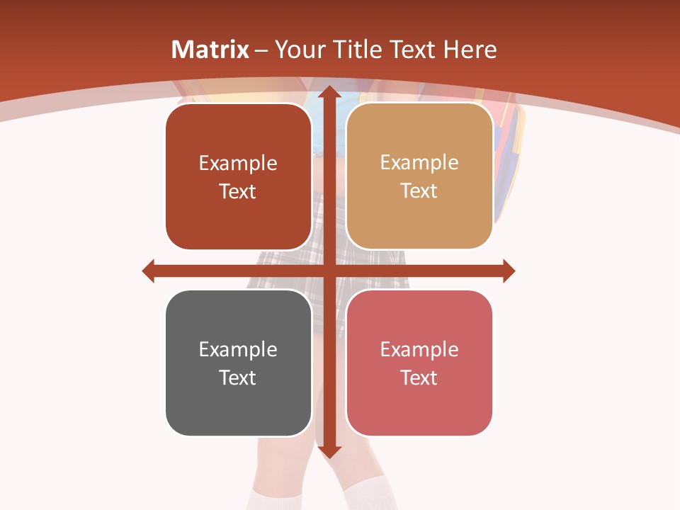 Smile Intelligence Schoolgirl PowerPoint Template