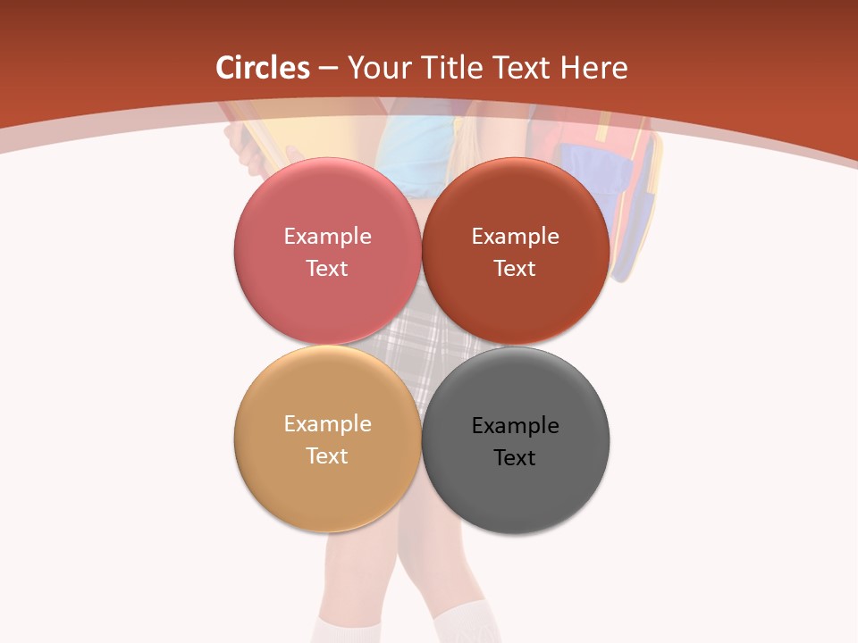 Smile Intelligence Schoolgirl PowerPoint Template